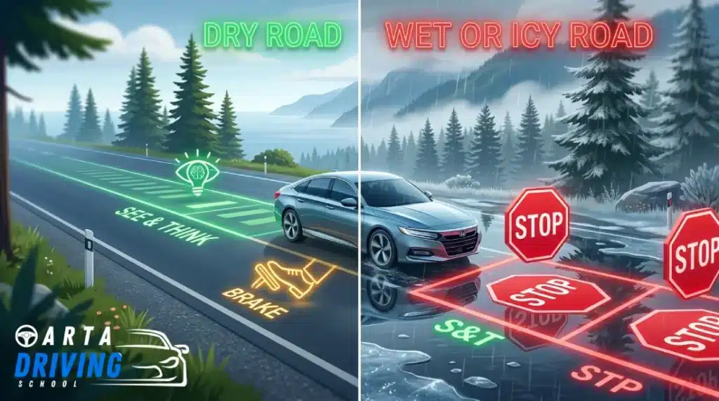 Does Braking Distance Increase on Wet or Icy Roads